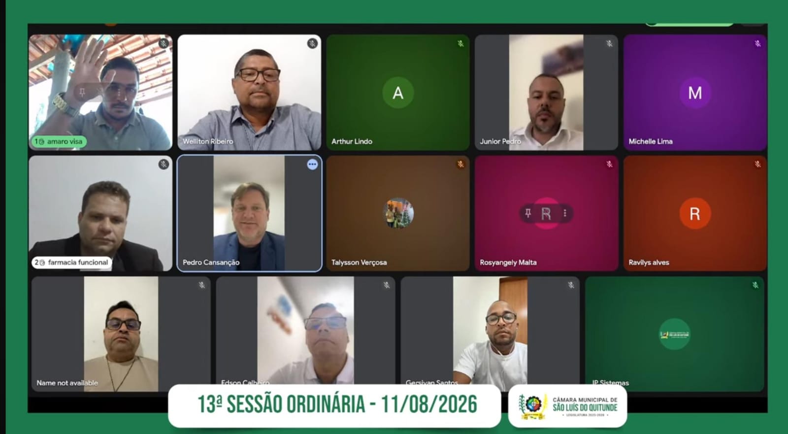Câmara de São Luís do Quitunde realiza 13ª Sessão Ordinária nesta terça-feira
